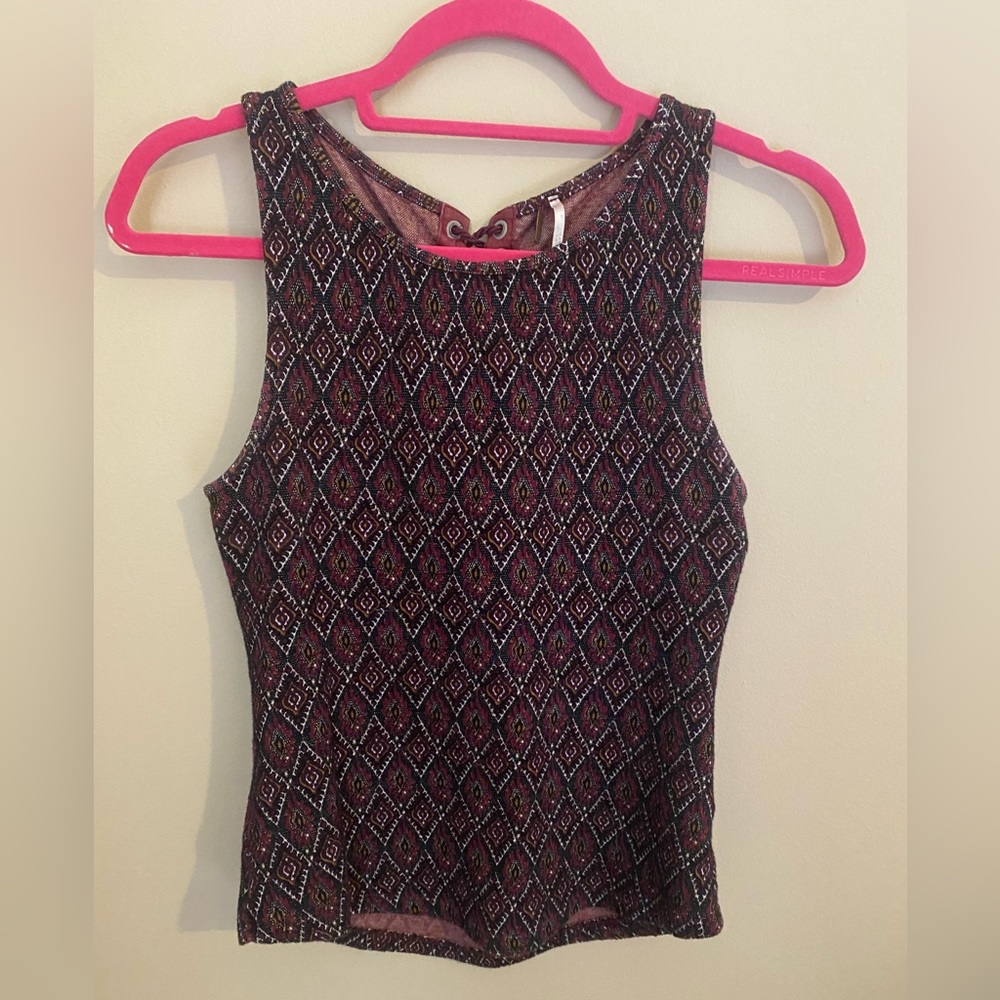 Free People Lace-Up Top